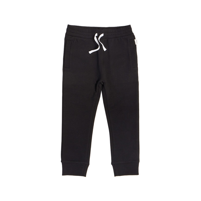 MILES BABY BLACK JOGGERS - KIDS CURATED APPAREL