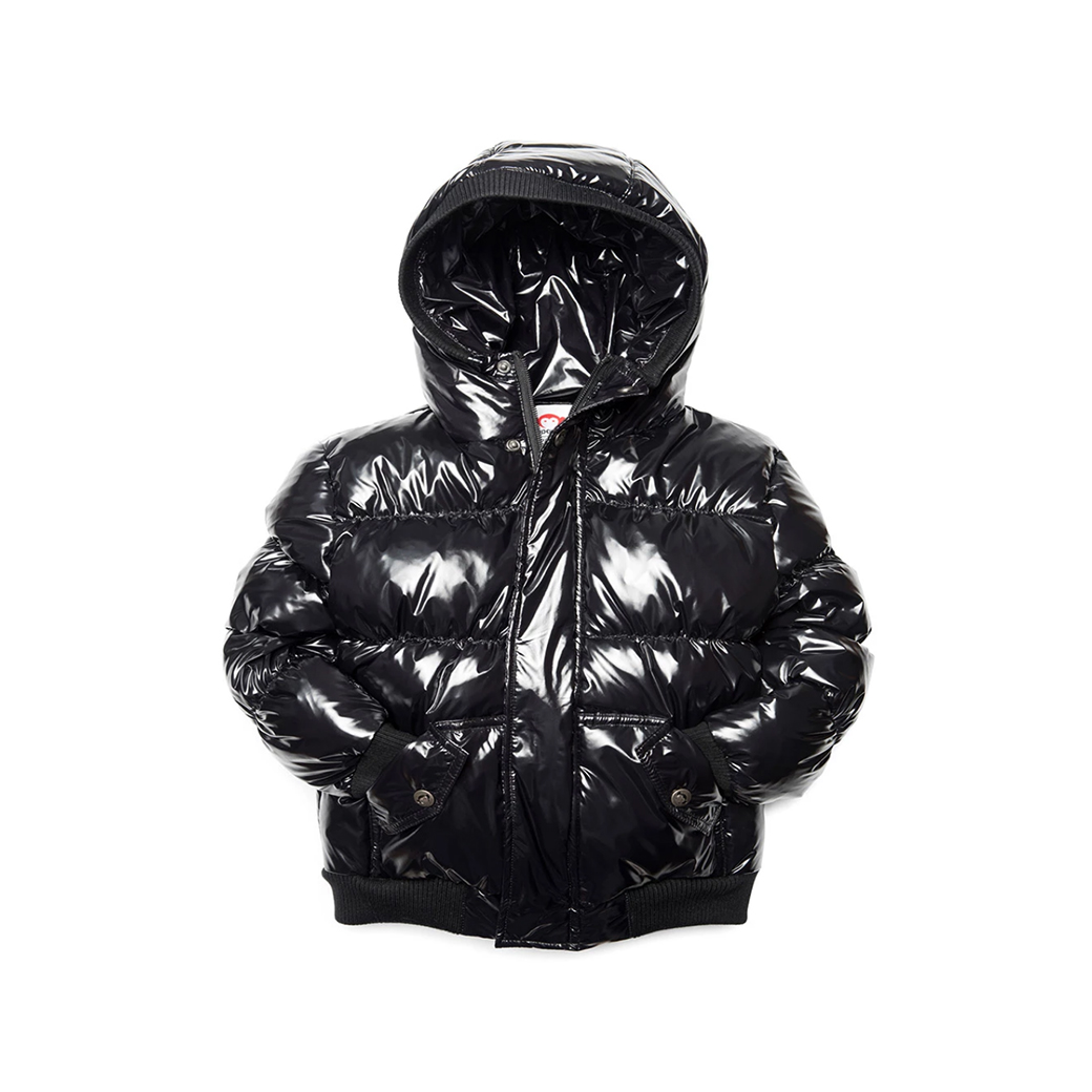 Black Shiny Winter Coat | vlr.eng.br