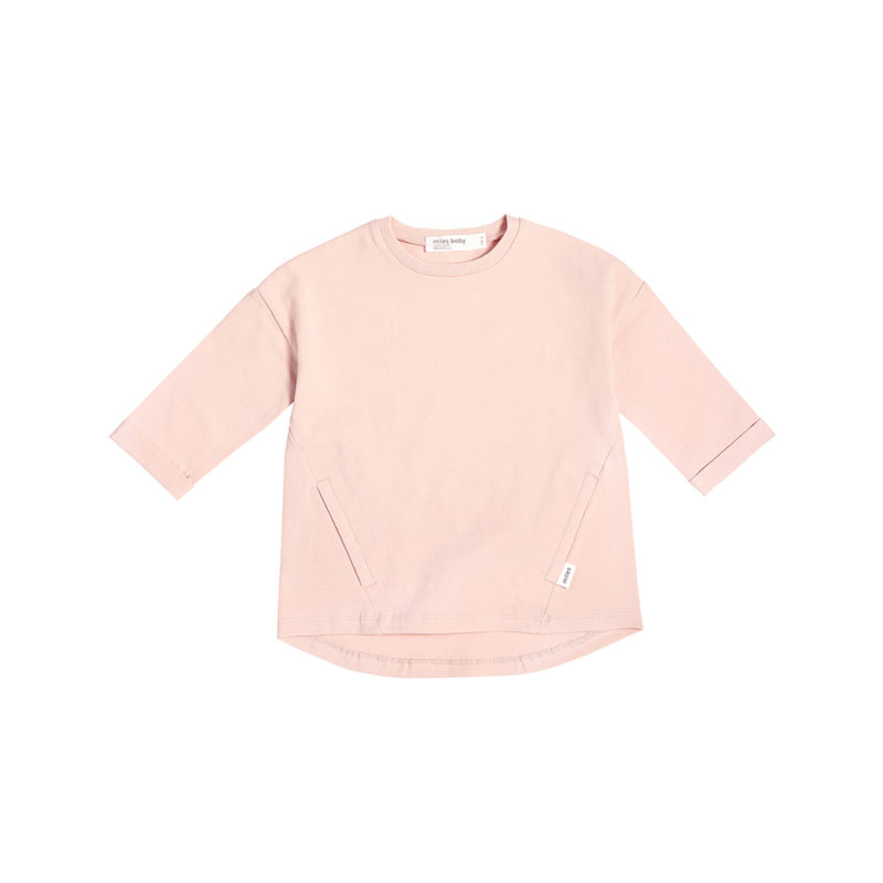 MILES BABY LIGHT PINK TUNIC TOP - KIDS CURATED APPAREL