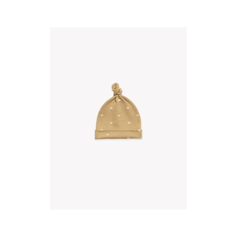 QUINCY MAE HONEY KNOTTED BABY HAT - KIDS CURATED APPAREL