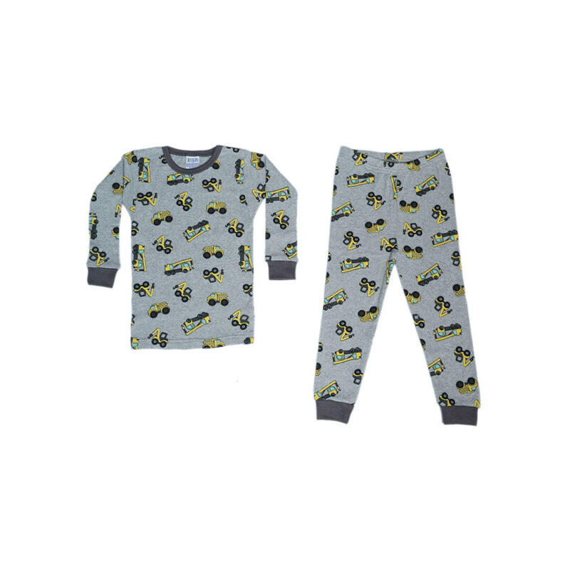BABY STEPS CONSTRUCTION PAJAMAS - KIDS CURATED APPAREL