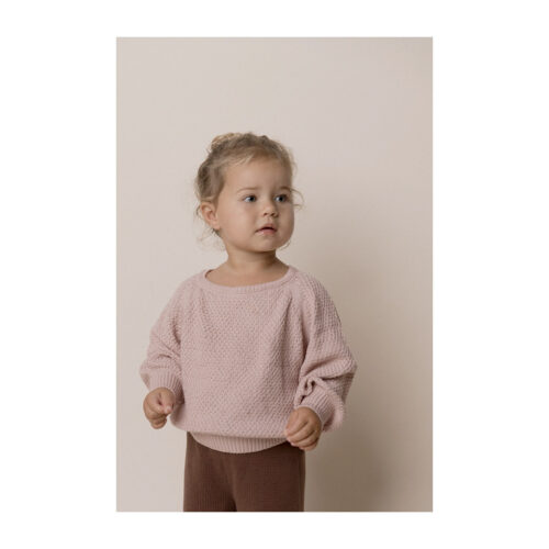 RAISED BY WATER ROSE SMOKE PERUVIAN KNIT SET - KIDS CURATED APPAREL - KIDS CURATED APPAREL