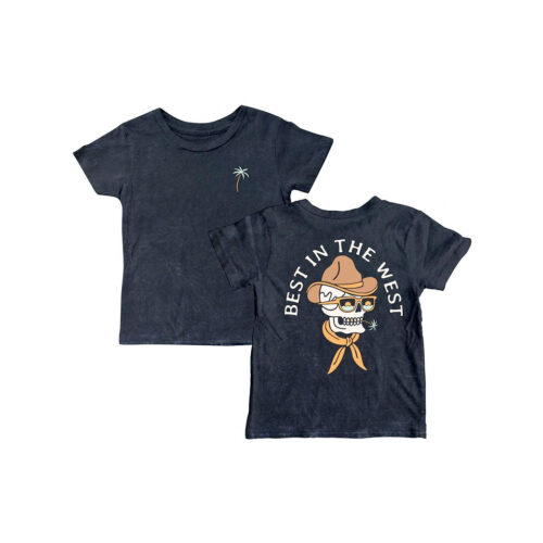 TINY WHALES BEST IN THE WEST TEE - KIDS CURATED APPAREL