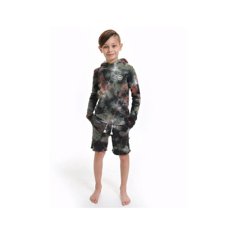 SOL ANGELES OLIVE MARBLE PULLOVER HOODIE - KIDS CURATED APPAREL