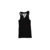 T2LOVE BASIC BLACK RIBBED TANK - KIDS CURATED APPAREL