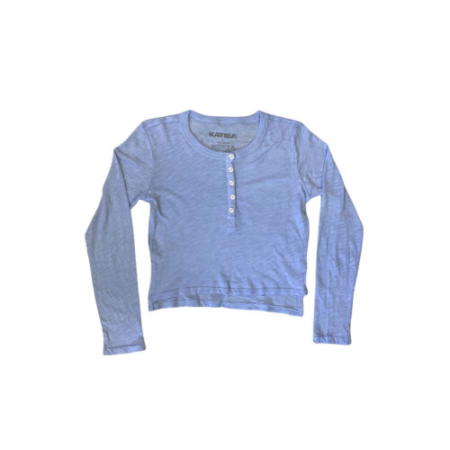 KATIEJ NYC BABY BLUE FEARLESS HENLEY - KIDS CURATED APPAREL