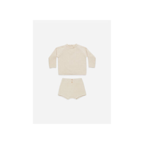 QUINCY MAE NATURAL SUMMER KNIT SET - KIDS CURATED APPAREL